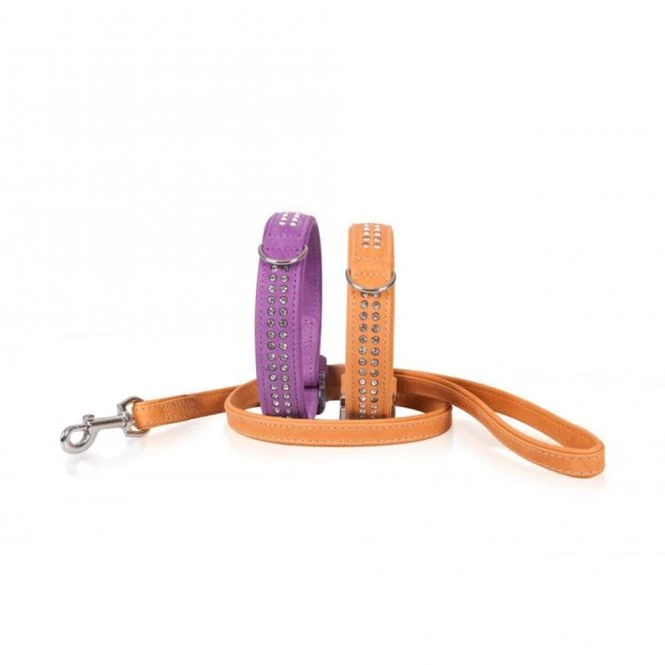 Karlie Buffalo Strass-Halsband - Hellbraun 2 Karlie Buffalo Strass-Halsband - Hellbraun – Bild 2